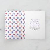 Carte Stick Girl with Hair For Mom (Intérieur)