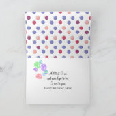 Carte Stick Girl with Hair for Mom's Birthday (Intérieur)