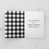 Carte Stick Girl with Red Wine Belated Anniversaire (Intérieur)