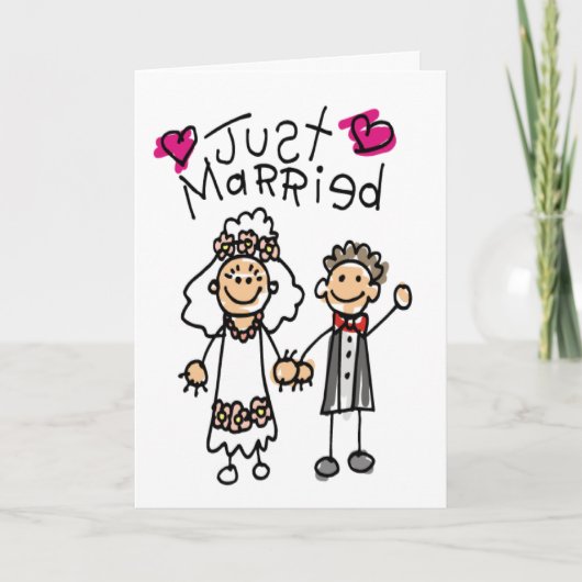 Carte stick.juste marié (Devant)