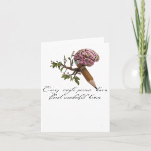 Carte Sticker à grains floraux