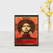 Carte Sticker Angela Davis Poster 1971 (Fleur jaune)