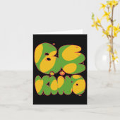 Carte Sticker Be Kind Green And Gold 01 (Fleur jaune)