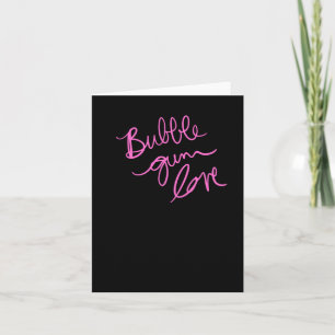 Carte Sticker Bubble Gum Love