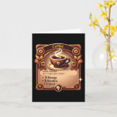 Carte Sticker café (Fleur jaune)
