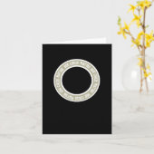 Carte Sticker circulaire (Fleur jaune)