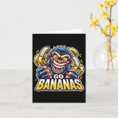 Carte Sticker de bananes de singe fou Go (Fleur jaune)