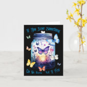 Carte Sticker de liberté de sortie de papillon (Fleur jaune)