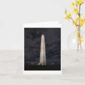 Carte Sticker De Nuit Du Monument De Washington (Fleur jaune)