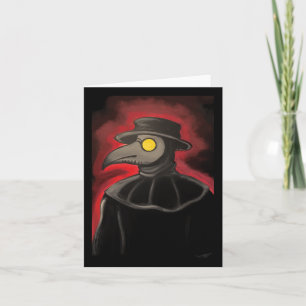 Carte Sticker de peinture de Peste Doctor