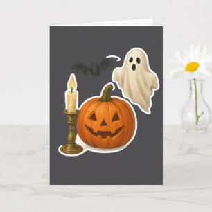 Carte Sticker d'Halloween réaliste