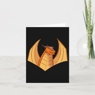 Carte Sticker Dragon Orange