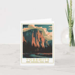 Carte Sticker du parc national Yosemite