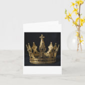 Carte Sticker Gold Crown (Fleur jaune)