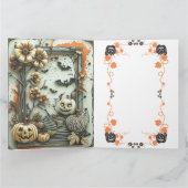 Carte Sticker Halloween Éffrayant - Citrouille (Intérieur)