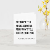 Carte Sticker Kendrick Lamar - Euphoria (punchline) (Fleur jaune)