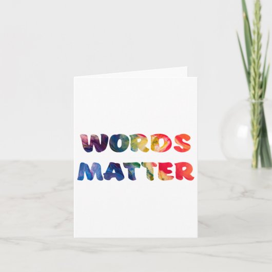 Carte Sticker Motivational Words (Devant)