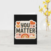 Carte Sticker pour la santé mentale (Fleur jaune)