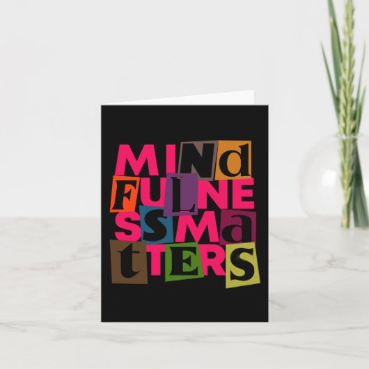 Carte Sticker S Mindfulness (Devant)