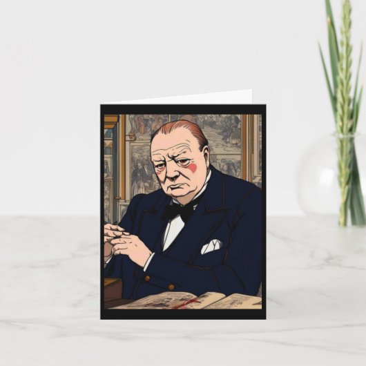 Carte Sticker Sir Winston Churchill 4 (Devant)