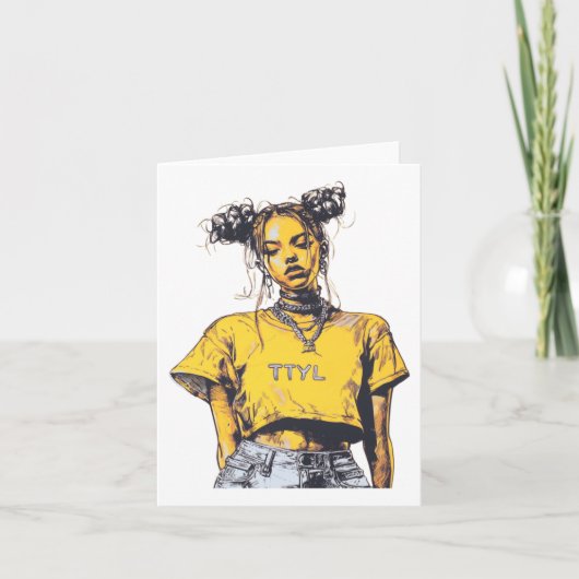 Carte Sticker Ttyl Vibes (Devant)