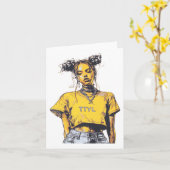 Carte Sticker Ttyl Vibes (Fleur jaune)
