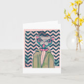 Carte Sticker William The Cat (Fleur jaune)