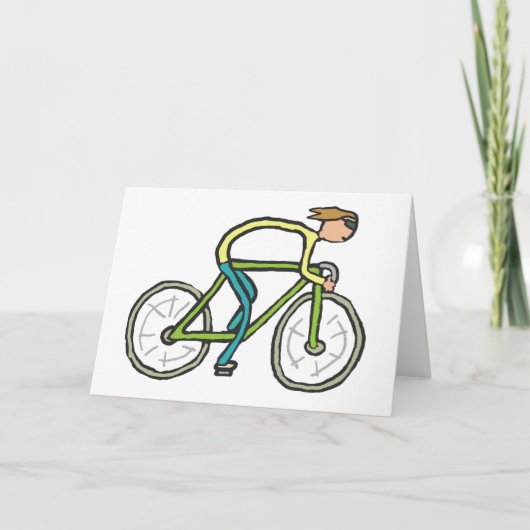 Carte Stickman cycliste (Devant)
