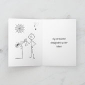 Carte Stickman Funny Modern Spider Joke Valentines Jour (Intérieur)