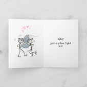 Carte Stickman Humour original Jour des Valentines (Intérieur)
