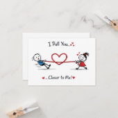 Carte Stickman Tug of Love (Devant/Arrière en situation)