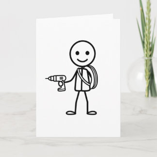 Carte Stickmen At Work - L'Électricien