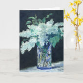 Carte Still Life Lilac Bouquet par Manet Impressionniste (Fleur jaune)