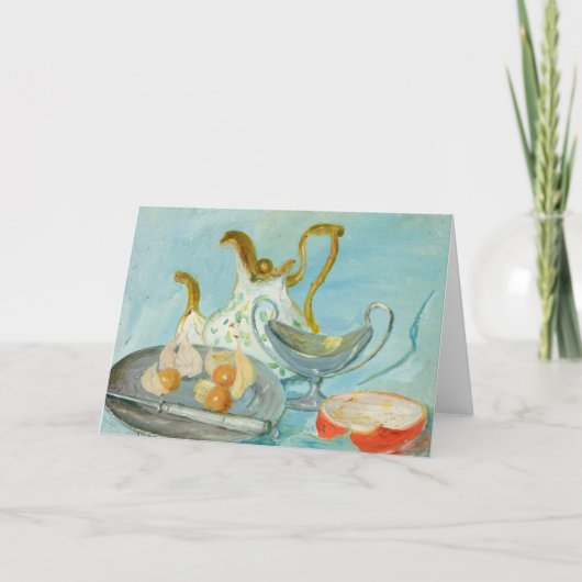 Carte Still Life on a Blue Arrière - plan | Tadeusz Mako (Devant)