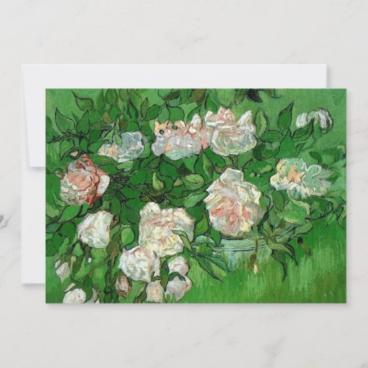 Carte Still Life : Roses roses roses de Vincent van Gogh (Devant)