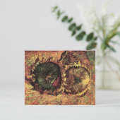 Carte Still Life Two Cut Sunflowers par Vincent van Gogh (Debout devant)