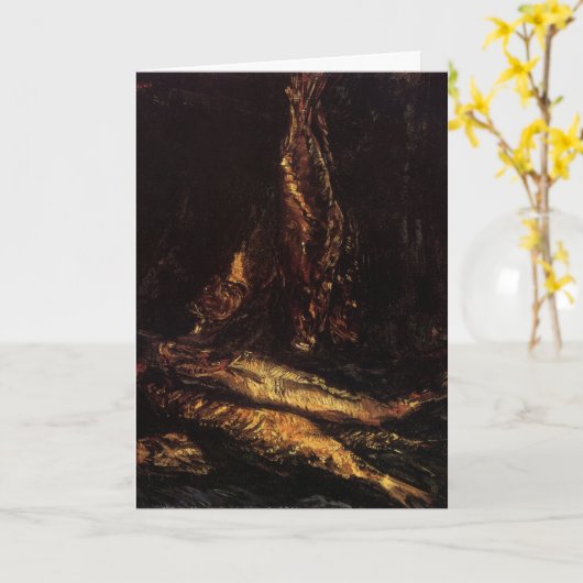 Carte Still Life with Bloaters par Vincent van Gogh (Fleur jaune)