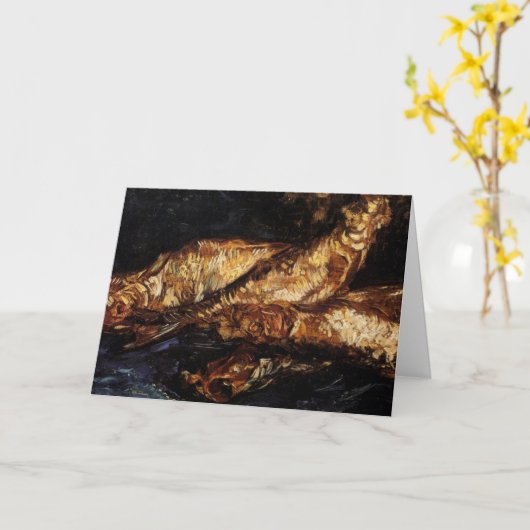 Carte Still Life with Bloaters par Vincent van Gogh (Fleur jaune)