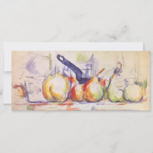 Carte Still Life with Saucepan par Paul Cezanne