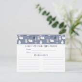 Carte Stock bleu La Fête des mariées de cuisine Recette  (Debout devant)