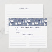 Carte Stock bleu La Fête des mariées de cuisine Recette  (Devant / Derrière)