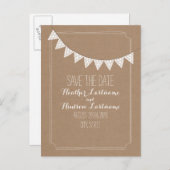 Carte Stock Inspiré Eyelet Bunting Enregistrer La  (Devant / Derrière)