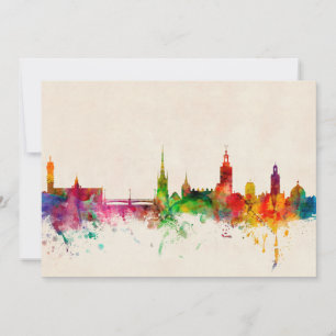 Carte Stockholm Suède Skyline