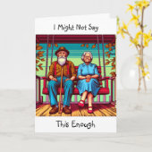 Carte stoïque mais sentimental | Je t'aime (Fleur jaune)