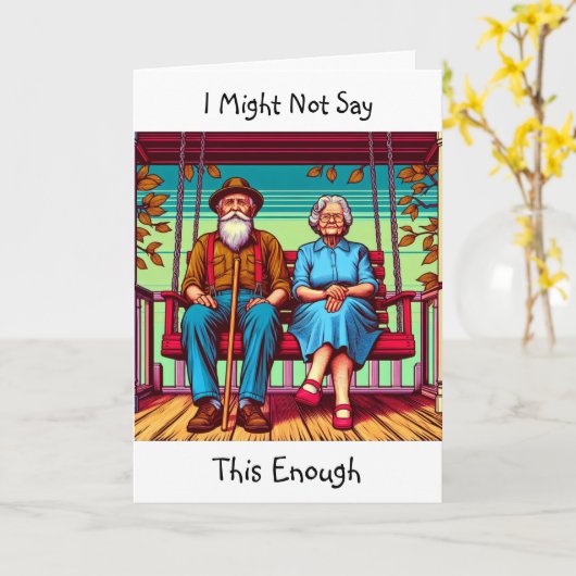 Carte stoïque mais sentimental | Je t'aime (Fleur jaune)