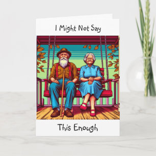 Carte stoïque mais sentimental Je t'aime