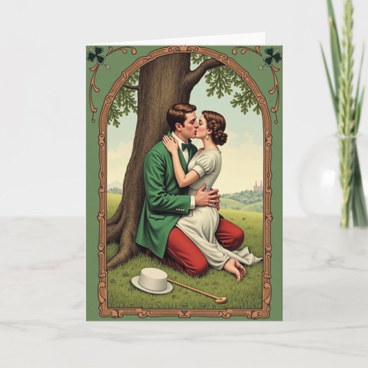 Carte Stolen Kiss Romance Scene Card (Devant)