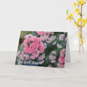 Carte Stonecup Papillon rose et blanc s'améliore bientôt (Fleur jaune)