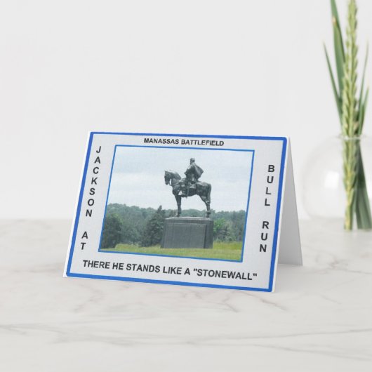 CARTE STONEWALL JACKSON (Devant)