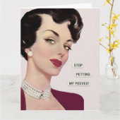 Carte Stop Petting My Peeves (Fleur jaune)